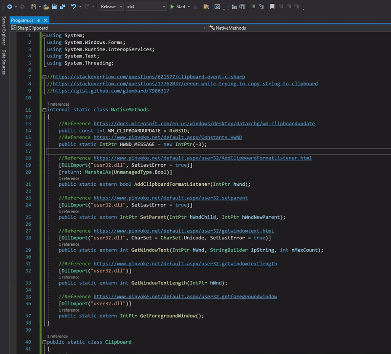 GIF of SharpClipboard