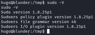 version of sudo