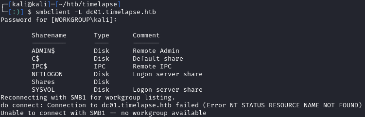 Timelapse - HackTheBox | amartinsec
