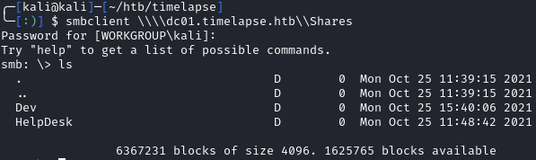 Timelapse - HackTheBox | amartinsec